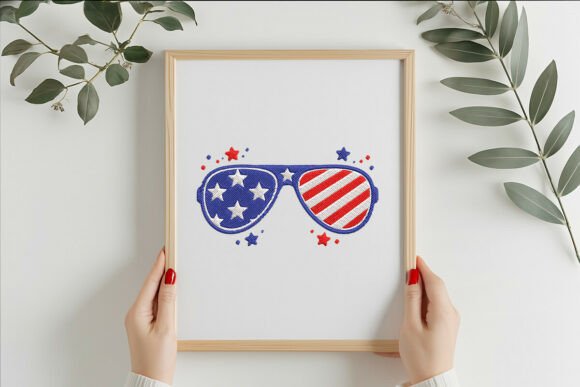 4th of July Sunglass Embroidery Design Review