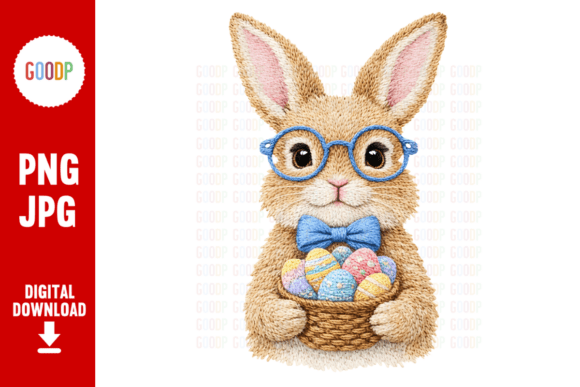 Easter Bunny Embroidery Basket Egg PNG Review for Apparel Designers
