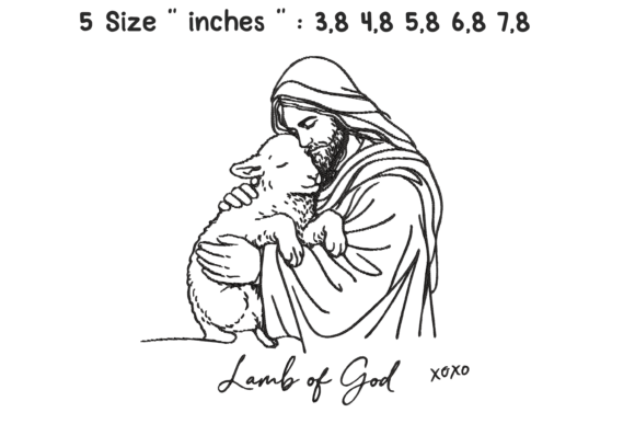 h1Jesus Lamb of God XOXO Embroidery Design Review/h1