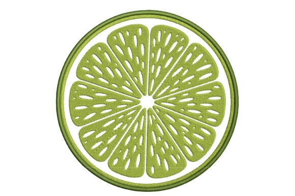 Lime Slice Embroidery Design: A Fresh Pick for Etsy Sellers