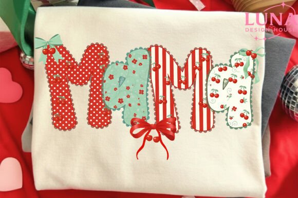 Mama Cherry Faux Embroidery PNG Review