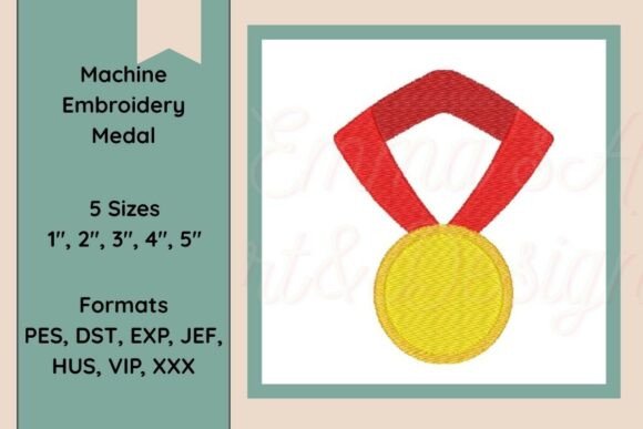 Soccer Medal Embroidery Design: A Sporty Seasonal Touch